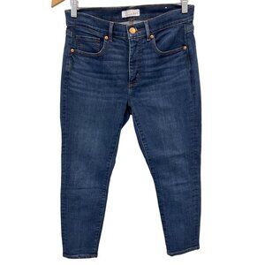 Loft Skinny Cropped Denim Jeans Size 29 Slim Pockets Summer Trendy Streetwear